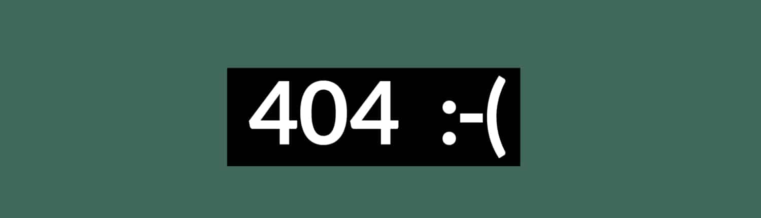 404 error connexion perdue